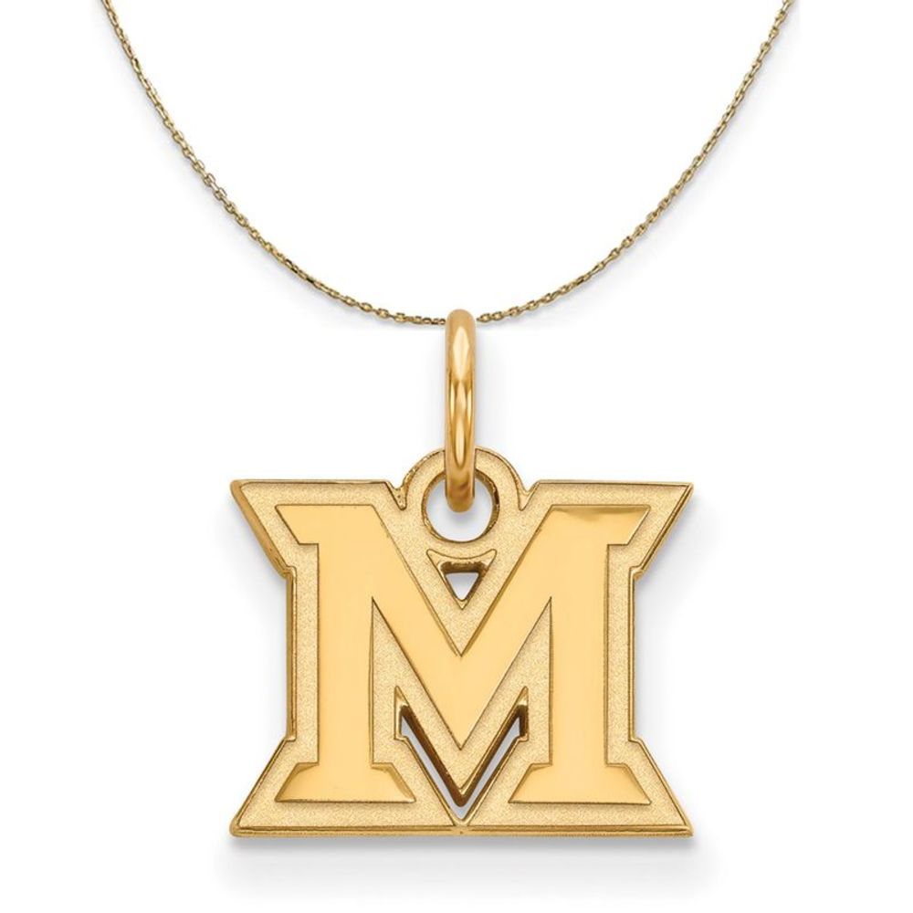 14k Yellow Gold Miami U X-Small 'M' Necklace - 30 Inch